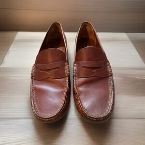 Polo Ralph Lauren Reynold Leather Shoes Driving Loafers Size 11D Men’s Brown